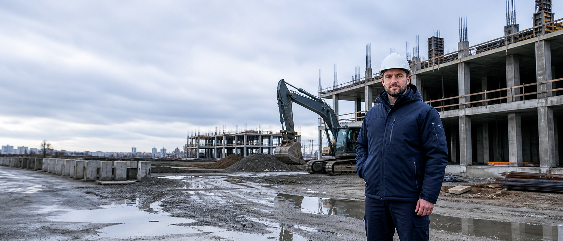 Специалист на строительном объекте